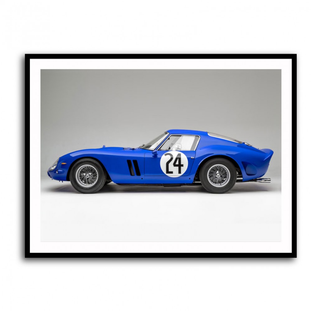Ferrari 250 GTO in Blue Wall Art